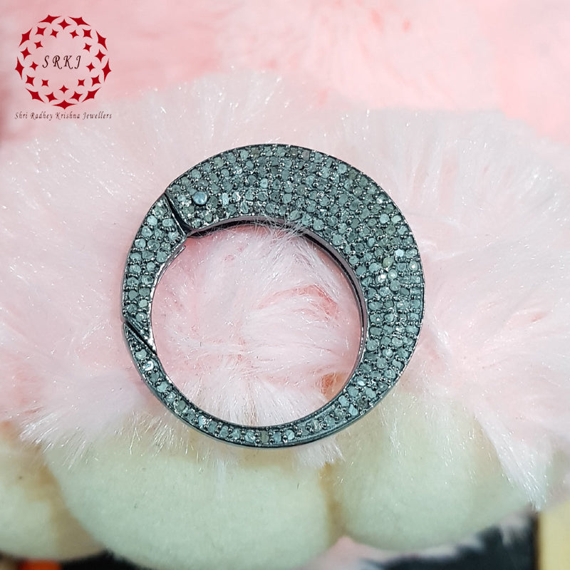 Glorious Diamond Push Clasp Lobster, Silver Jewelry, Gift For Someone