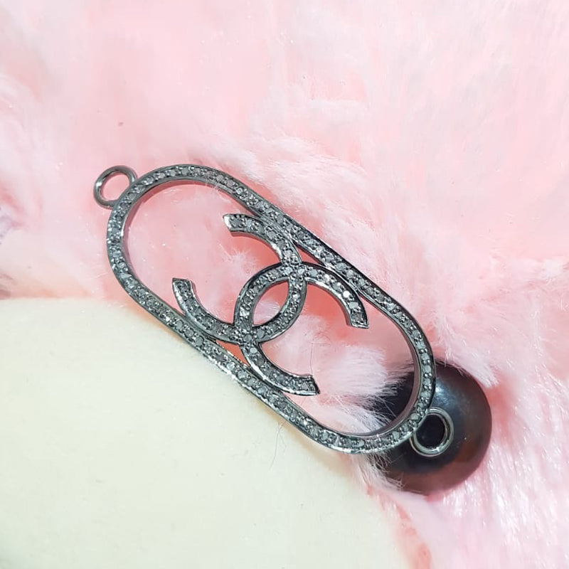 Classic Handmade 925 Sterling Silver CC Connector, Silver Jewelry, Gift For Someone