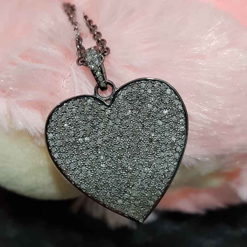 Beautifully Designed Ruby And Stone Heart Pendant, Heart Pendant Lovers Gift, Gift For Someone Special one