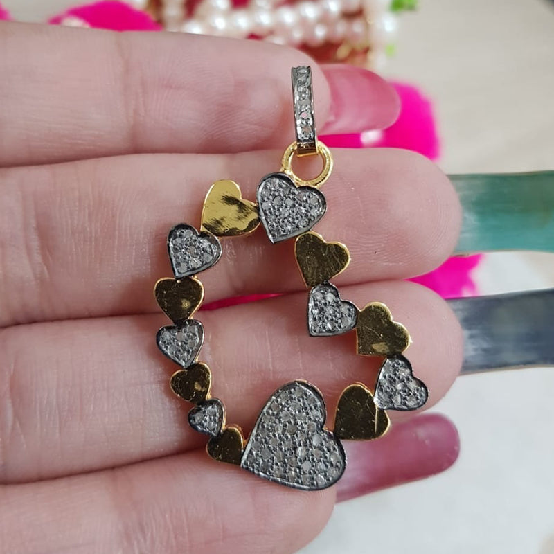 Good Looking Handmade Designer Heart Pendant, Many Heart Necklace, Silver Jewelry