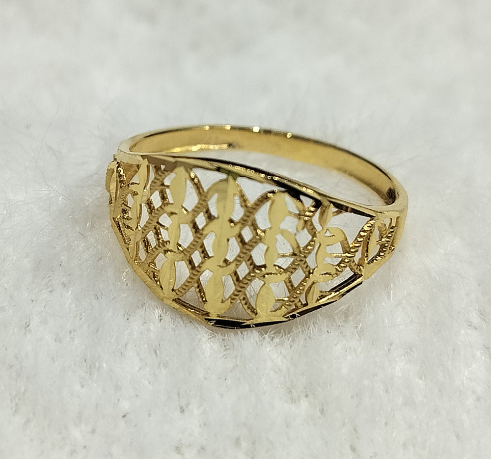 Fancy Style Shiny Gold Ring, Anniversary Gift, Gift For Mom, Mother's Day Gift
