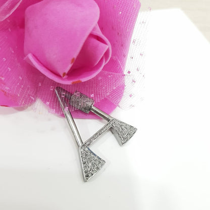 Secrets Within Jewelry, A Latter Designer Pave Diamond Carbineer Clasp, Jewelry, Gift For Loved One