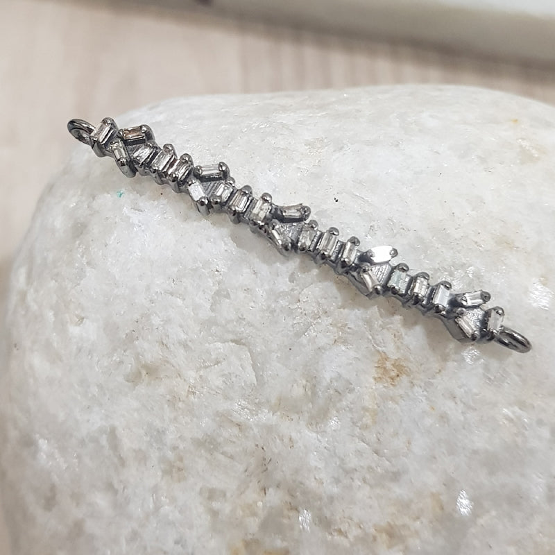 Beautifully Designed Pave Diamond Wrist Rock, Silver Jewelry, Gift For Someone