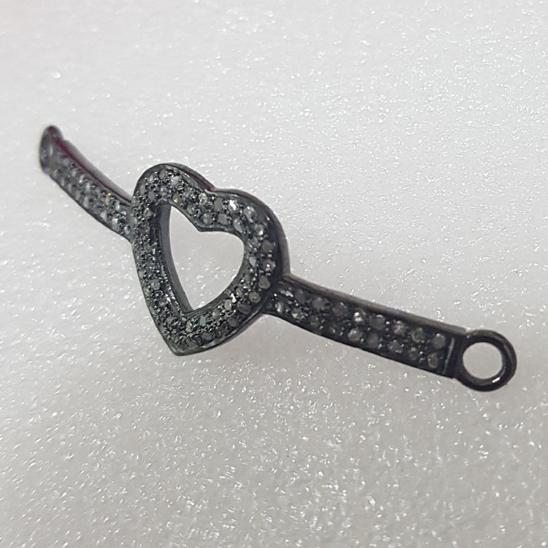 Precious Heart Style Connector, Open Heart Connector, Gift For Lover, Wedding Gift