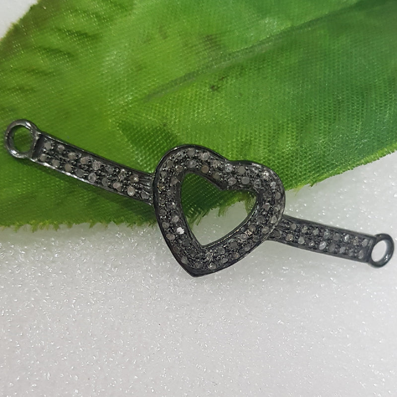 Precious Heart Style Connector, Open Heart Connector, Gift For Lover, Wedding Gift