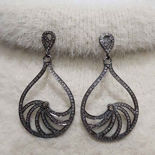 Fancy 925 Solid Sterling Silver Handmade Designer Fancy Earrings, Gift For Sister