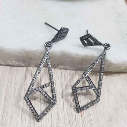 Perfect for Special Occasions, Fancy Designer Silver Earrings, Silver Jewelry, Gift For Girlfriend