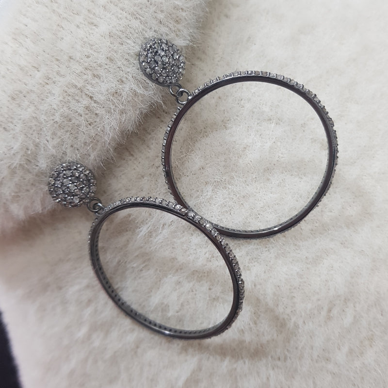 Gorgeous Designer Lovely Round Hoops/Bali, Silver Jewelry