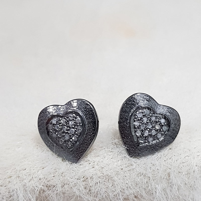 Glorious Designer Beautiful Little Heart Stud/Earrings, Silver Jewelry, Gift For Loved One