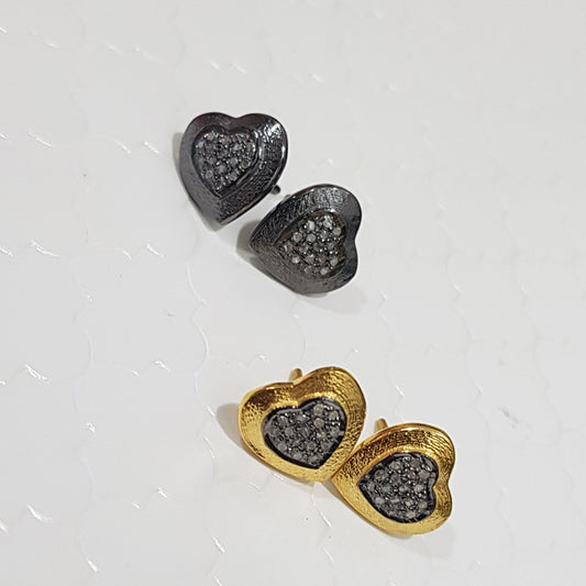 Glorious Designer Beautiful Little Heart Stud/Earrings, Silver Jewelry, Gift For Loved One