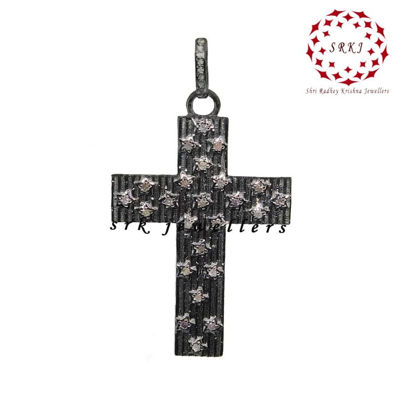 Graceful Multi Star Cross Designed Pendant, Christen Symbol Cross Necklace, Christmas Gift