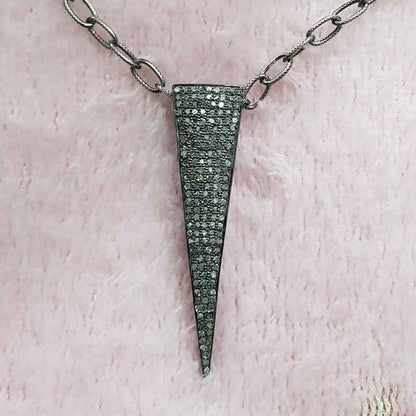 925 Sterling Silver Spike Pendant, Fancy Designer Pendant, Silver Pendant