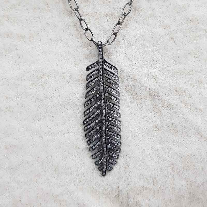 925 Sterling Silver Handmade Designer Leaf Pendant, Attractive Leaf pendant, Handmade Gift