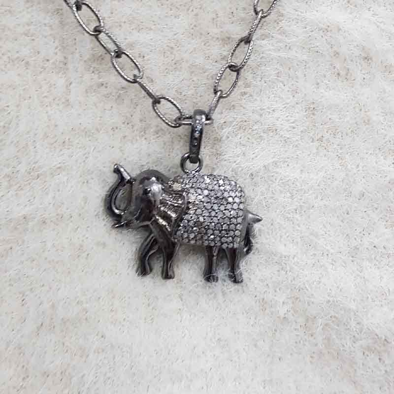 Stylish Small Elephant Pendant, Minimalist Elephant Pendant, Birthday Gift, Gift For Children