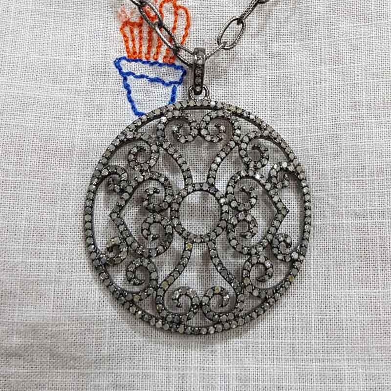 Fancy Designer Handmade Style Pendant, Stylish Fancy Round Pendant, Wedding Gift