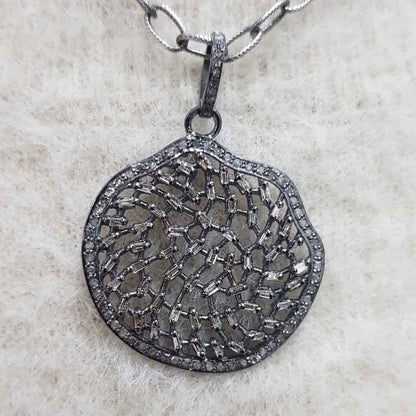 Handmade Fancy Designer 925 Sterling Silver Pendant, Beautiful Necklace, Wedding Gift