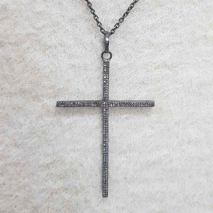 Stunning Cross Pendant With Pave Diamond Layers, Cross Necklace, Gift For Her, Christmas Gift