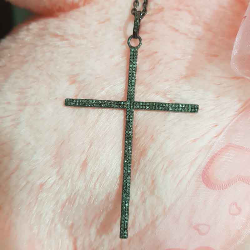 Stunning Cross Pendant With Pave Diamond Layers, Cross Necklace, Gift For Her, Christmas Gift