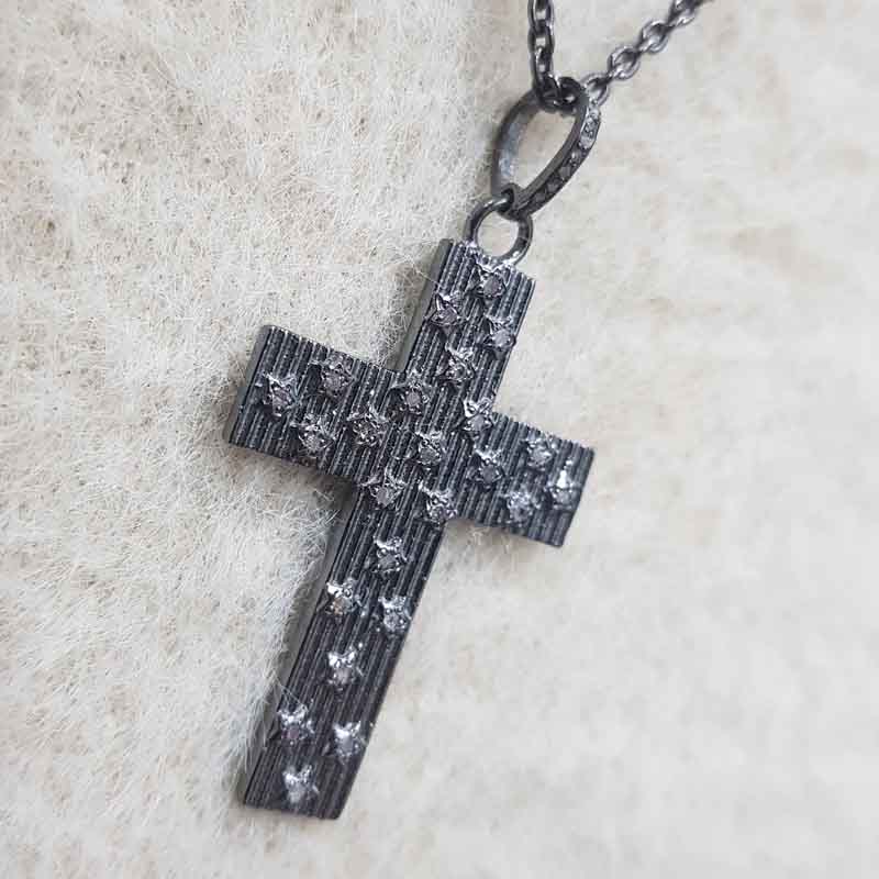 Graceful Multi Star Cross Designed Pendant, Christen Symbol Cross Necklace, Christmas Gift