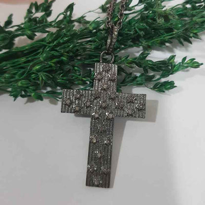 Graceful Multi Star Cross Designed Pendant, Christen Symbol Cross Necklace, Christmas Gift