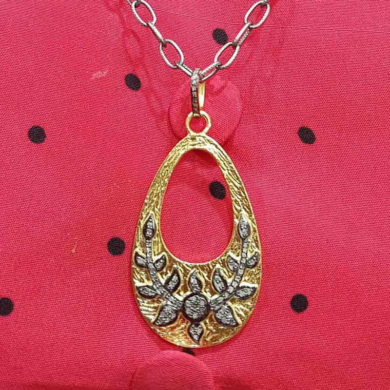 Attractive Pave Diamond Handmade Fancy Designer Pendant, Anniversary Gift, Gift For Wife