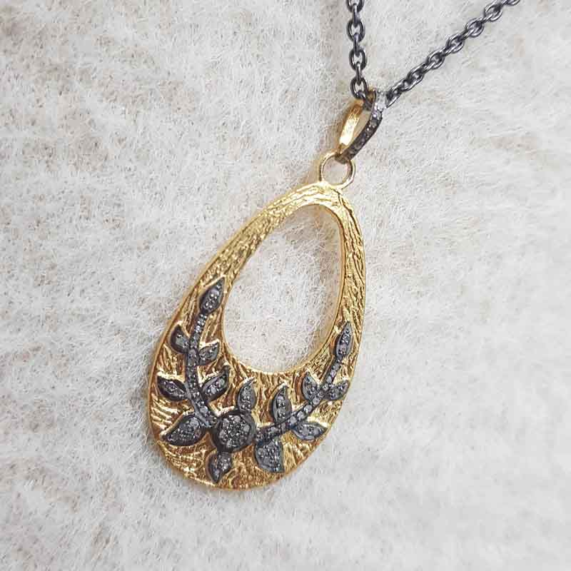 Attractive Pave Diamond Handmade Fancy Designer Pendant, Anniversary Gift, Gift For Wife