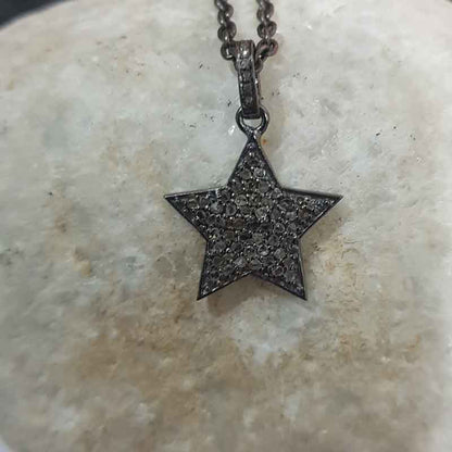 Small Beautiful Pave Diamond Star Charm, Minimalist Star Charm, Gift For Her, Birthday Gift