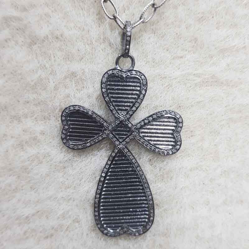 Gorgeous Heart Designer Cross Style Pendant, Christmas Day Special Gift, Gift For Favorite One