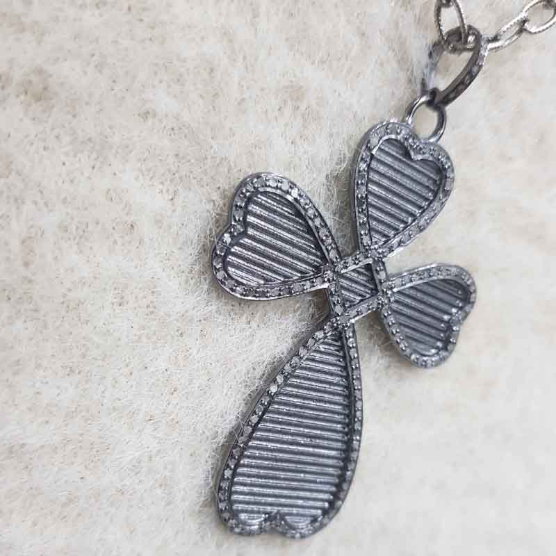 Gorgeous Heart Designer Cross Style Pendant, Christmas Day Special Gift, Gift For Favorite One