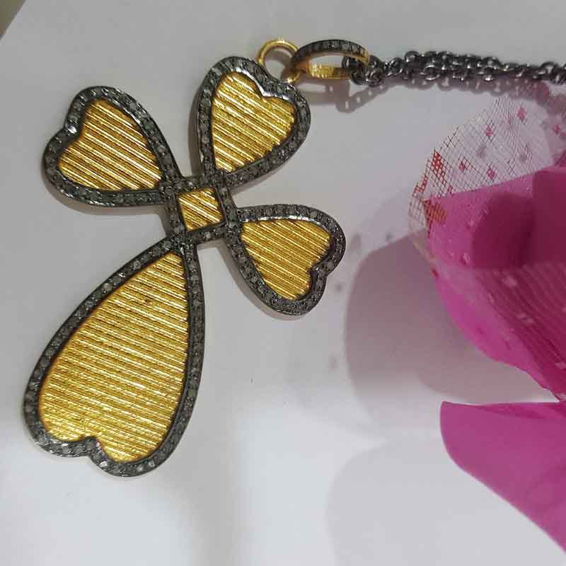 Gorgeous Heart Designer Cross Style Pendant, Christmas Day Special Gift, Gift For Favorite One