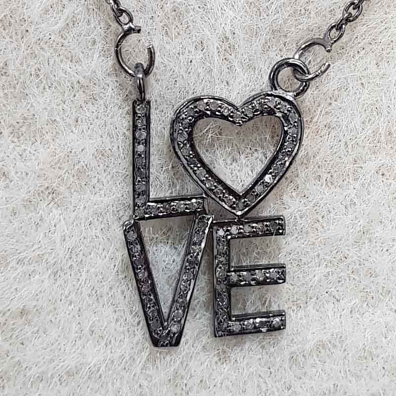 Glorious Love Pendant, Classic And Amazing LOVE Design Necklace, Gift For Wife, Anniversary Gift