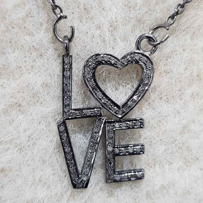 Glorious Love Pendant, Classic And Amazing LOVE Design Necklace, Gift For Wife, Anniversary Gift