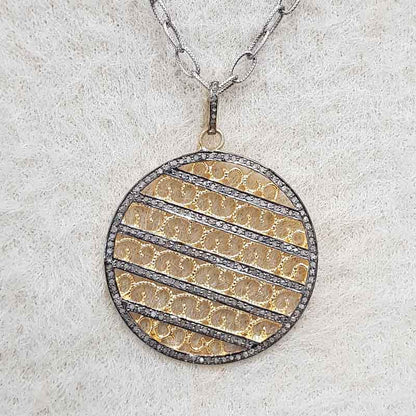 Yellow And Black Beautiful Round Designer Fancy Style pendant, Stylish Fancy pendant, Gift For Love