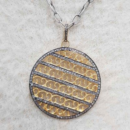 Yellow And Black Beautiful Round Designer Fancy Style pendant, Stylish Fancy pendant, Gift For Love