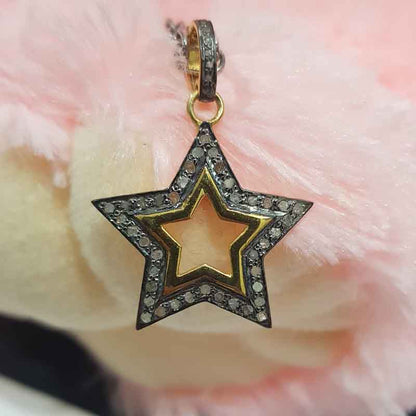 Glorious Star Designer Pendant, Stunning Star Necklace, Silver Jewelry, Gift For Someone