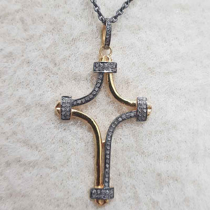 Handmade Designer Cross Pendant, Christmas day Gift, Silver Jewelry, Gift For Lovers