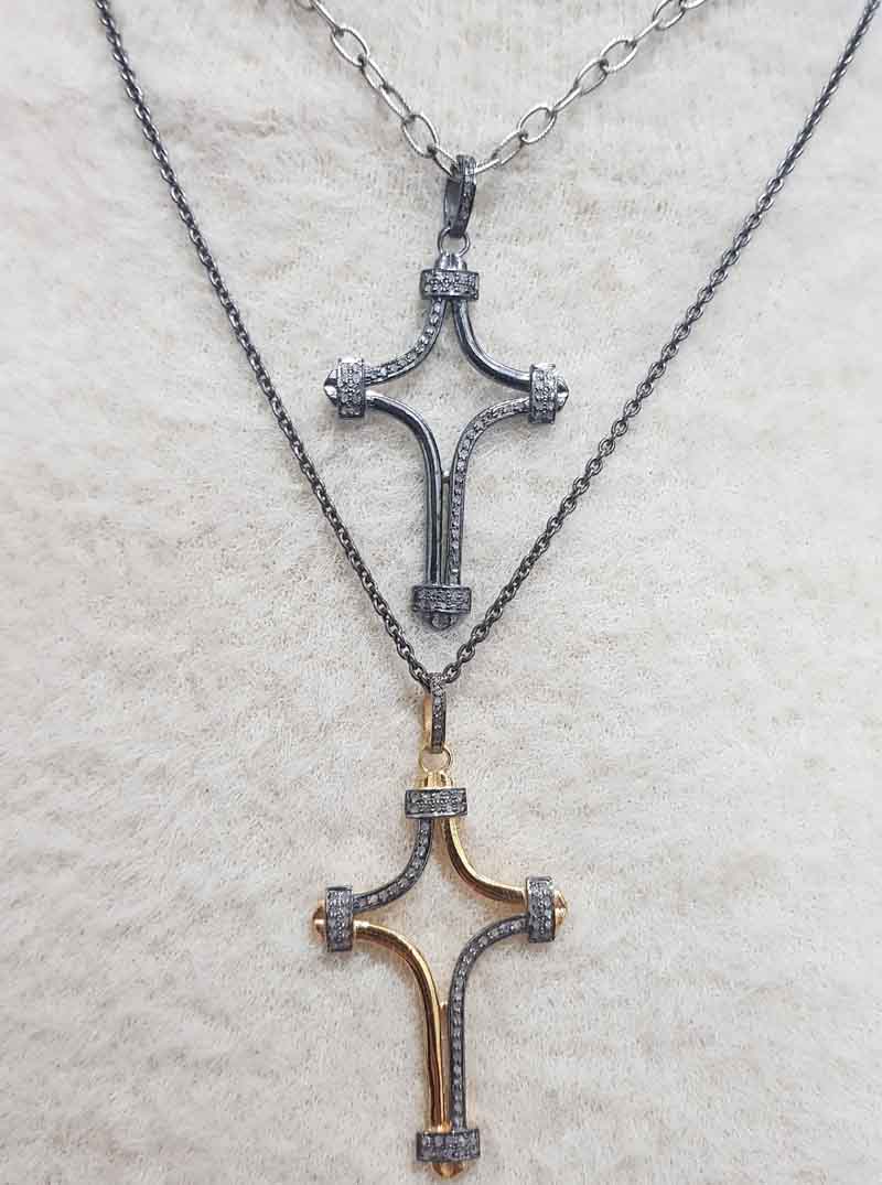 Handmade Designer Cross Pendant, Christmas day Gift, Silver Jewelry, Gift For Lovers