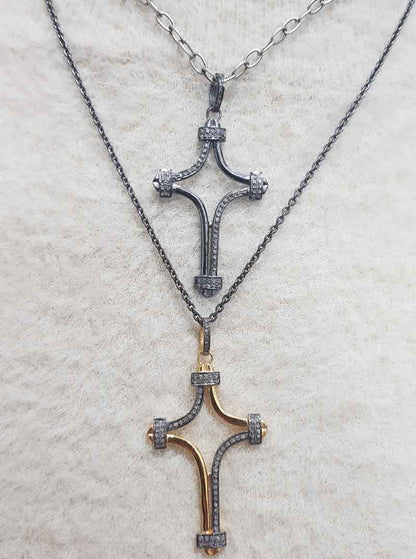 Handmade Designer Cross Pendant, Christmas day Gift, Silver Jewelry, Gift For Lovers