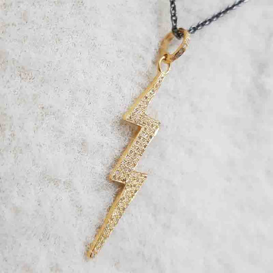 Zigzag Pendant With Pave Diamond Layers, Amazing And Unique Fancy Necklace, Gift For Someone