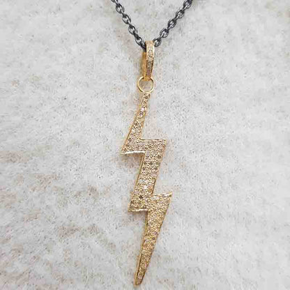 Zigzag Pendant With Pave Diamond Layers, Amazing And Unique Fancy Necklace, Gift For Someone