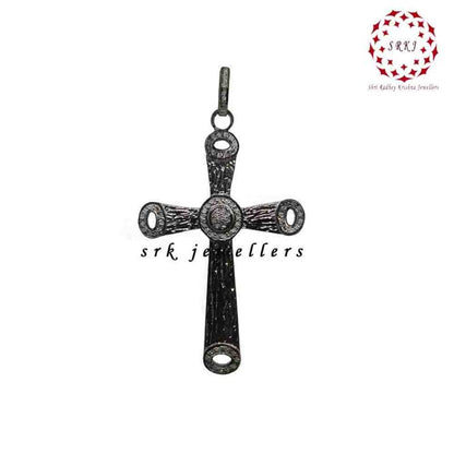 Glamorous Cross Designer pave Diamond Pendant, Stylish Cross Necklace, Gift For Him