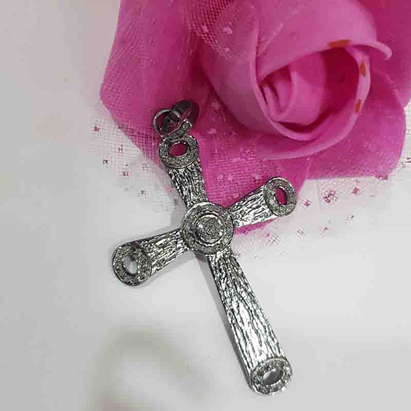 Glamorous Cross Designer pave Diamond Pendant, Stylish Cross Necklace, Gift For Him