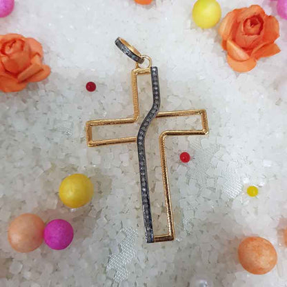 Handmade Designer Cross Pendant, Stylish Cross Necklace, Birthday Gift, Gift For Sister