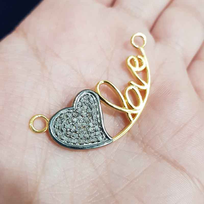 Lovely Fancy Designer Love Pendant, Love Heart Necklace, Gift For Lovers, Wedding Gift