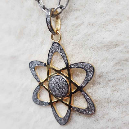 Good Looking Handmade Designer Flower Style Pendant, Unique Star Pendant, silver Jewelry