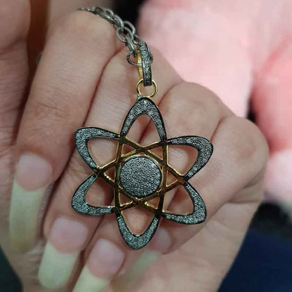 Good Looking Handmade Designer Flower Style Pendant, Unique Star Pendant, silver Jewelry