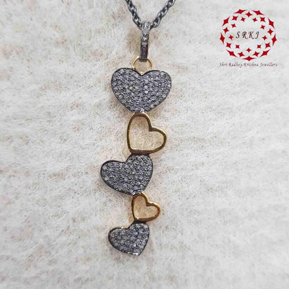 Good Looking Handmade Designer Heart Style Pendant, Endless Love Pendant, Silver Jewelry