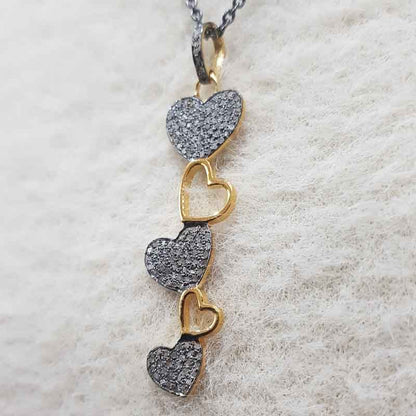 Good Looking Handmade Designer Heart Style Pendant, Endless Love Pendant, Silver Jewelry