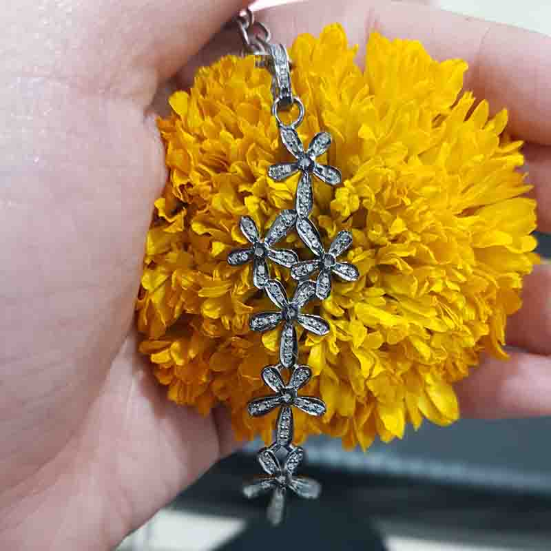 Handmade Designer Precious Flower Style Pendent, Unique Flower Necklace, Gift For Love