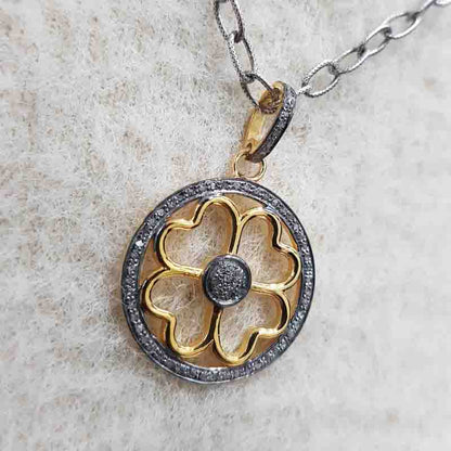 Stunning Fancy Designer Flower Pendant, Blooming Beauty Pendant, Gift For Girl